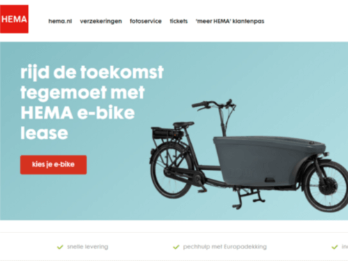 Hema biedt e-bike lease aan