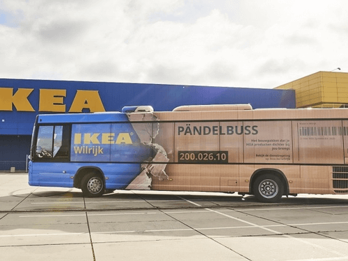IKEA zet pendelbussen in voor pakketbezorging