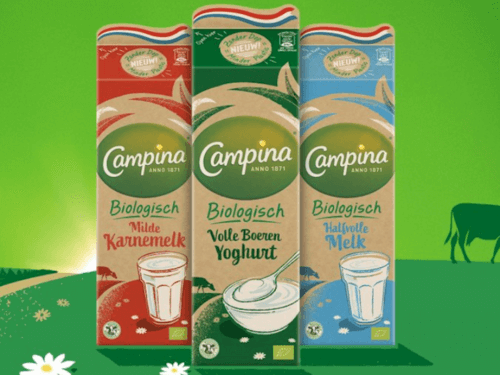 Nieuwe doploze verpakking van Campina