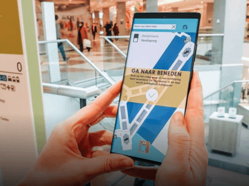 Belgisch grootste shoppingcenter test met AR-navigatietool