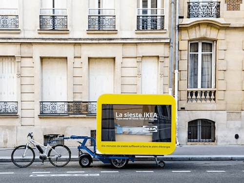 IKEA biedt een powernap aan door heel Parijs