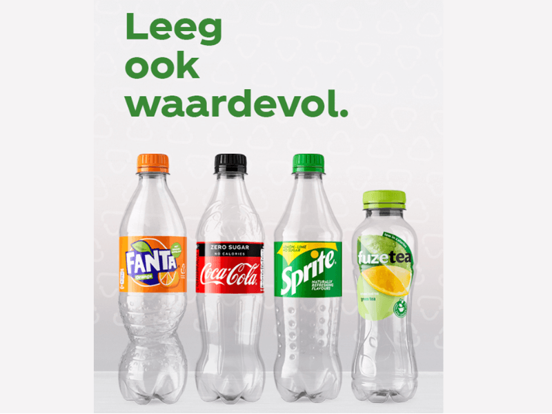 Coca-Cola stopt met nieuw plastic in Nederland